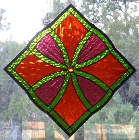 Finished stained glass window