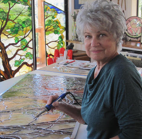 Holly Stedman, stained glass artist in Sedona