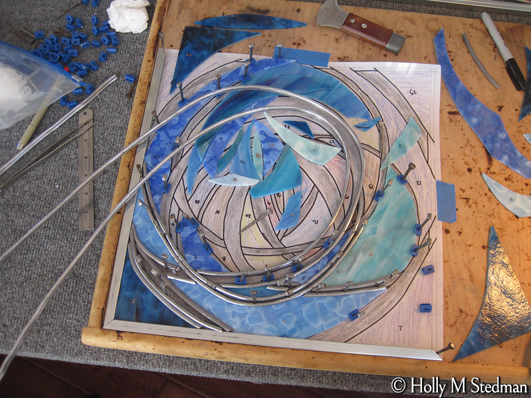 Designing a commissioned stained glass panel