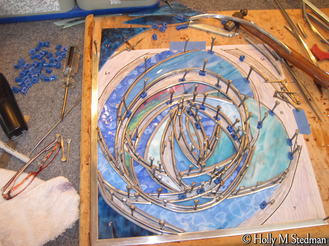 Creating commissioned stained glass
